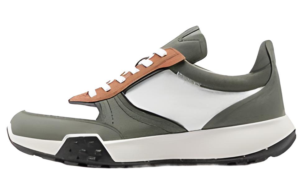 Ecco Low Top Athletic Shoes Men's Olive Green