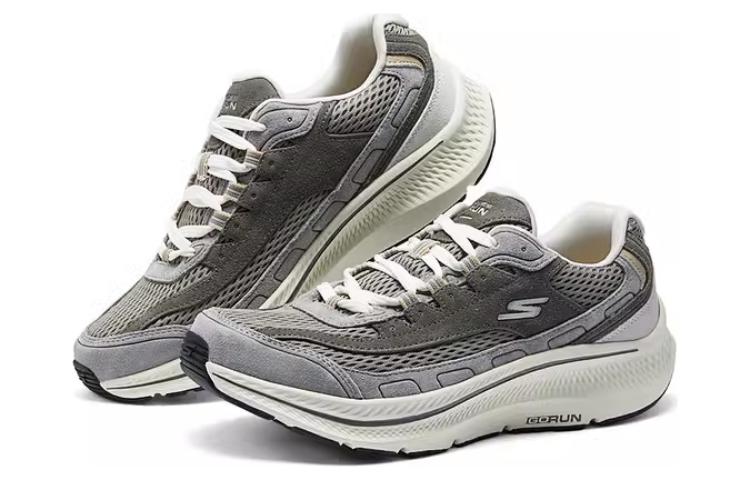 Skechers Go Run Consistent 2.0 Durable Breathable Lightweight Low-Top Casual Shoes Men's Gray Brown купить в интернет-магазине Yoocart с быстрой доставкой по России.