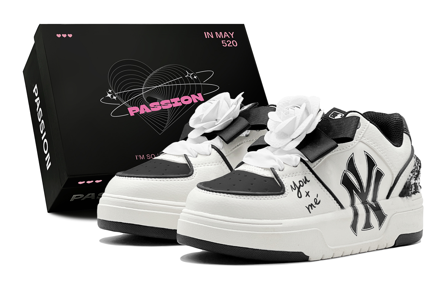 MLB Chunky Liner Skateboard Shoes Unisex Low top White