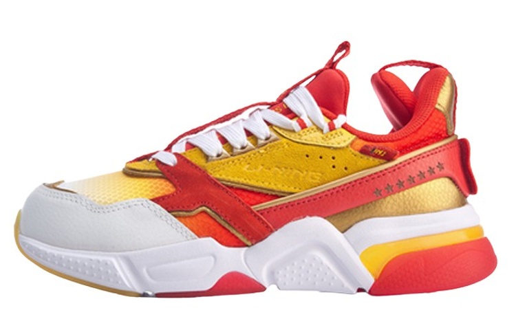 LiNing 001 Low-Top Sports Casual Shoes Women's Chrome Yellow
