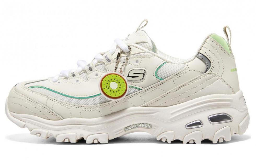 Skechers D'Lites 1.0 Shoes 'Cream White Green' Women's