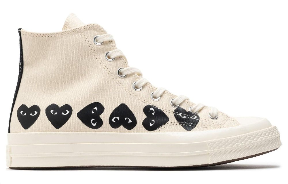 Converse Chuck Taylor All Star 70 Hi Comme Des Garcons PLAY Multi-Heart Milk