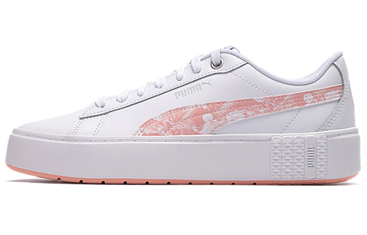 PUMA Smash Platform V2 Untamed Su Shoes For White/Pink Women's