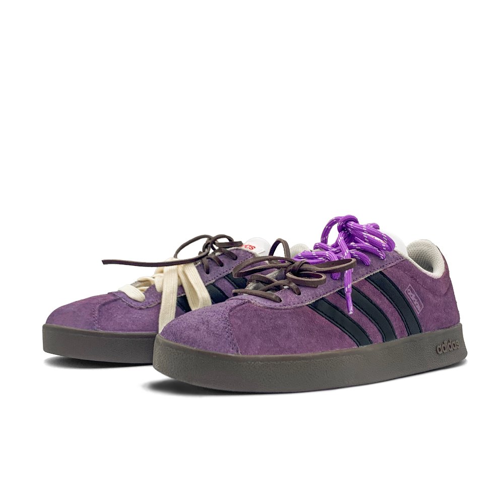 Adidas Neo VL Court 2.0 Wear resistant And Lightweight Low Top Skateboard Shoes Unisex Purple