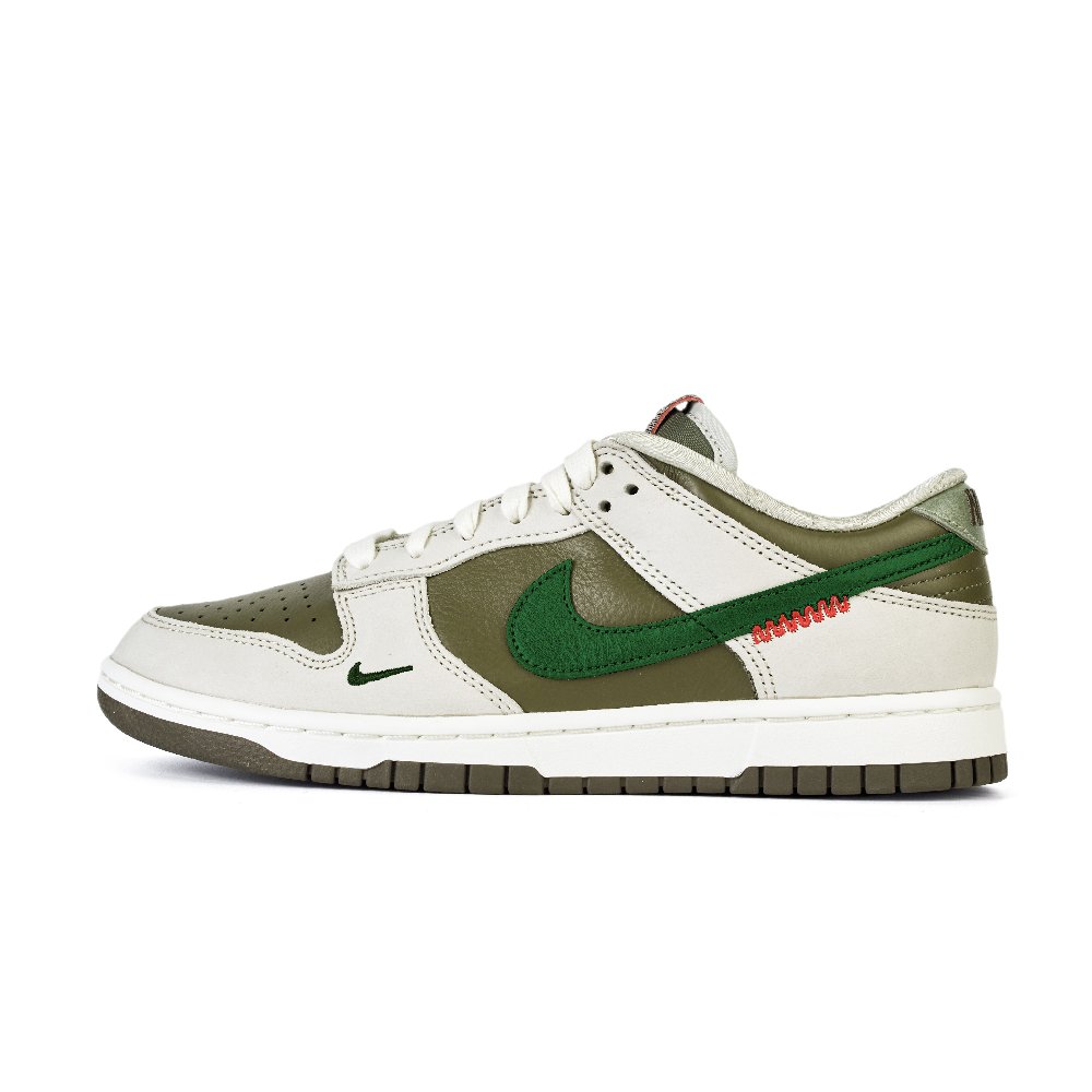 Nike Dunk Anti-Slip Wear-Resistant Low-Top Skateboard Shoes Unisex White Green