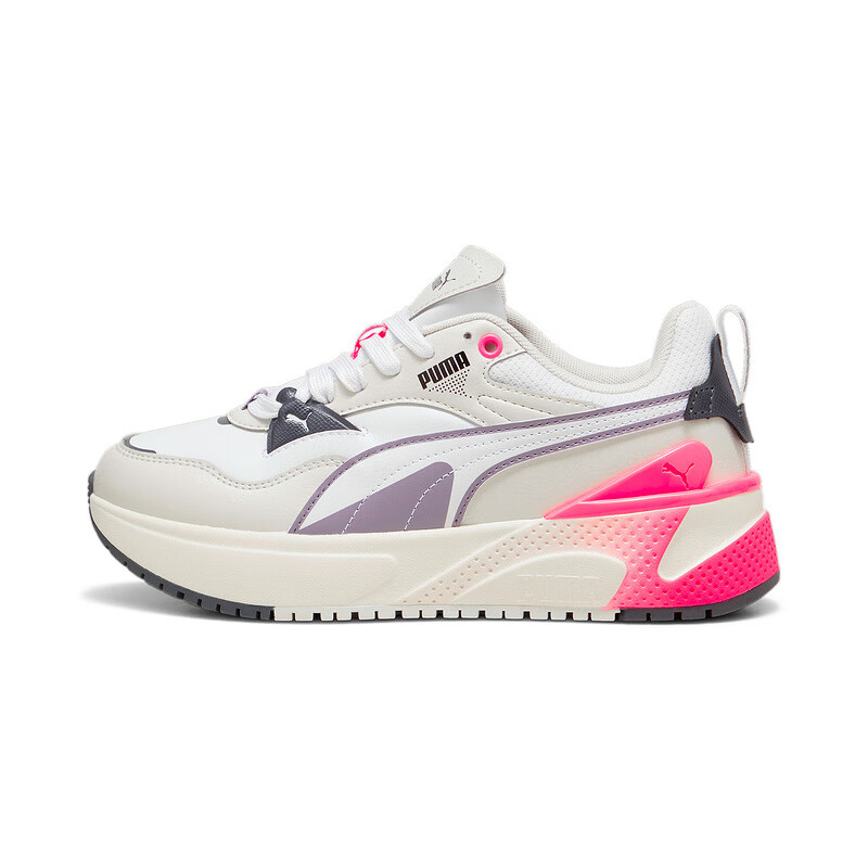 PUMA R78 Abrasion Resistant Low Top Casual Shoes Women's White Pink