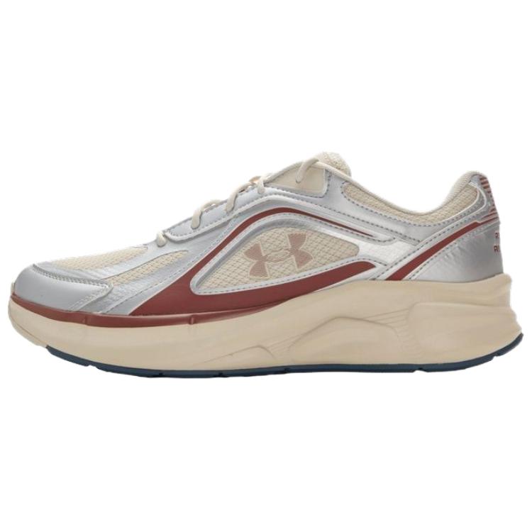 Under Armour Breathable Casual Shoes Unisex Beige Silver