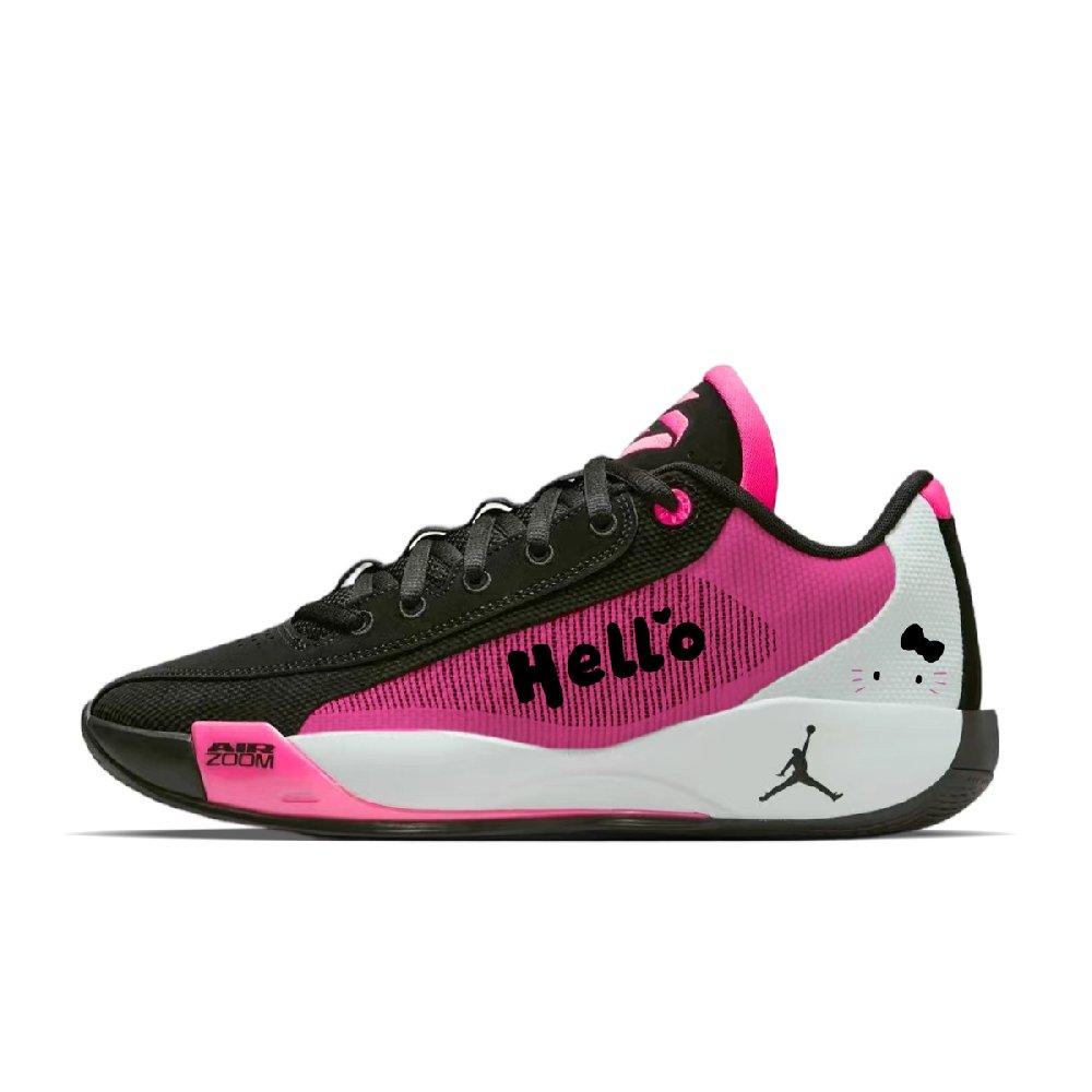 Jordan Luka .77 Abrasion Resistant Low Top Casual Shoes Men's Black Pink