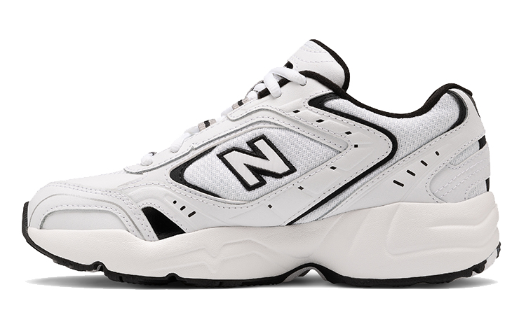 New Balance NB 452 Non slip Lightweight Mid Top Running Shoes Women's Black White D Width