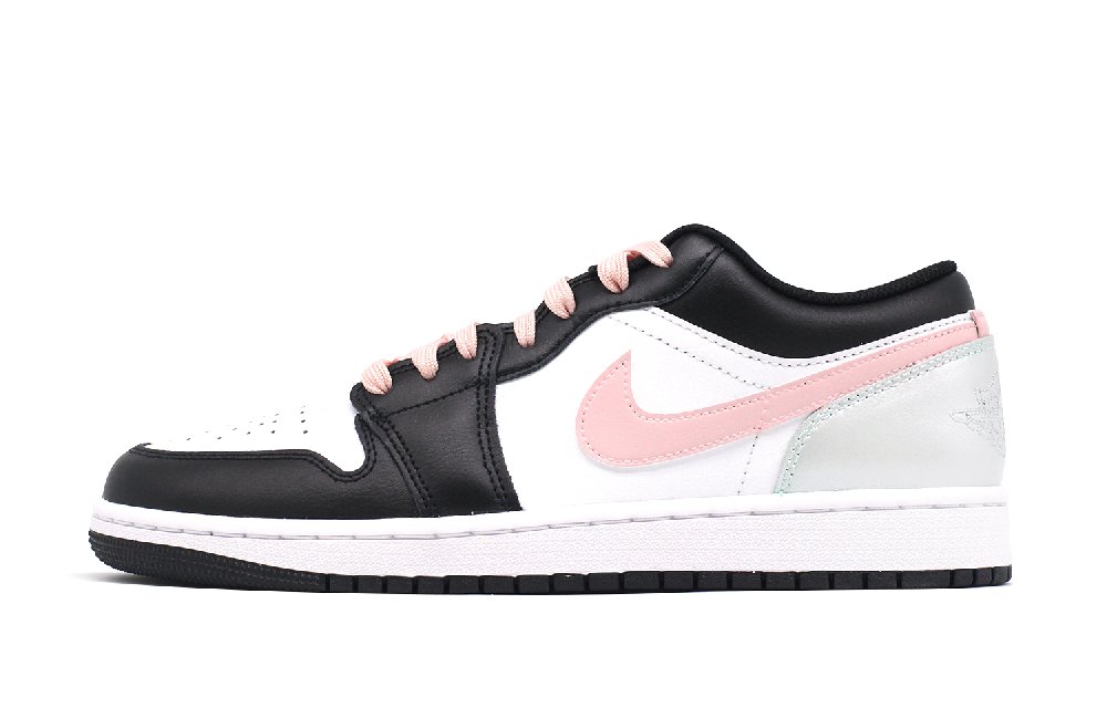 JORDAN Air JORDAN 1 Vintage Basketball Shoes Men Low Top White/Pink/Silver