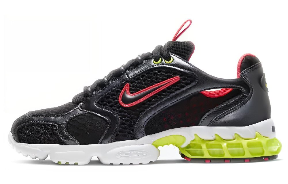 Nike Air Zoom Spiridon Cage 2 Metallic Hematite Track Red Volt Women's