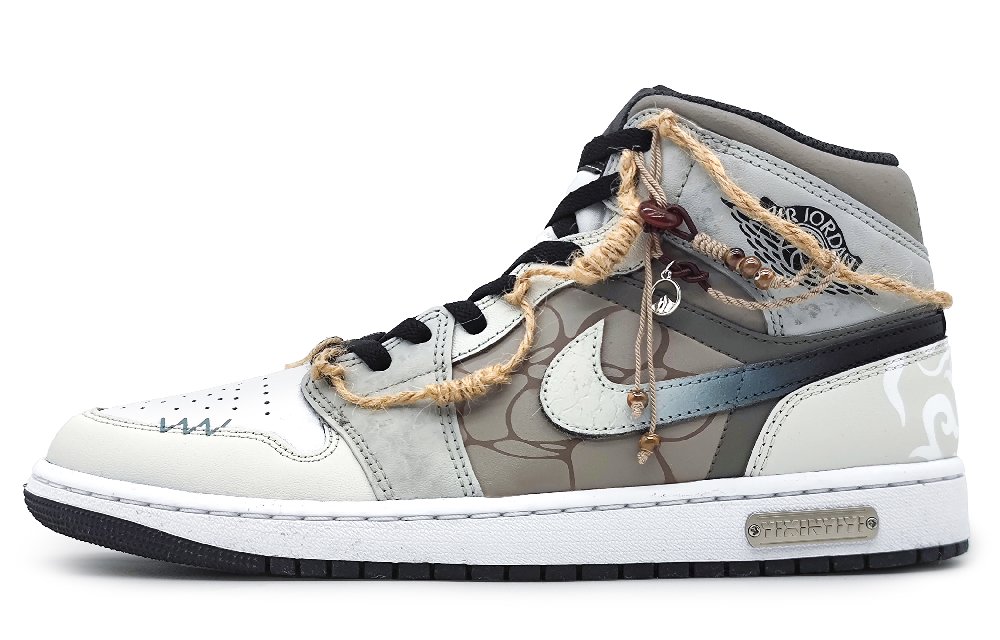 Jordan Air Jordan 1 Mid-Top Vintage Basketball Shoes GS Gray