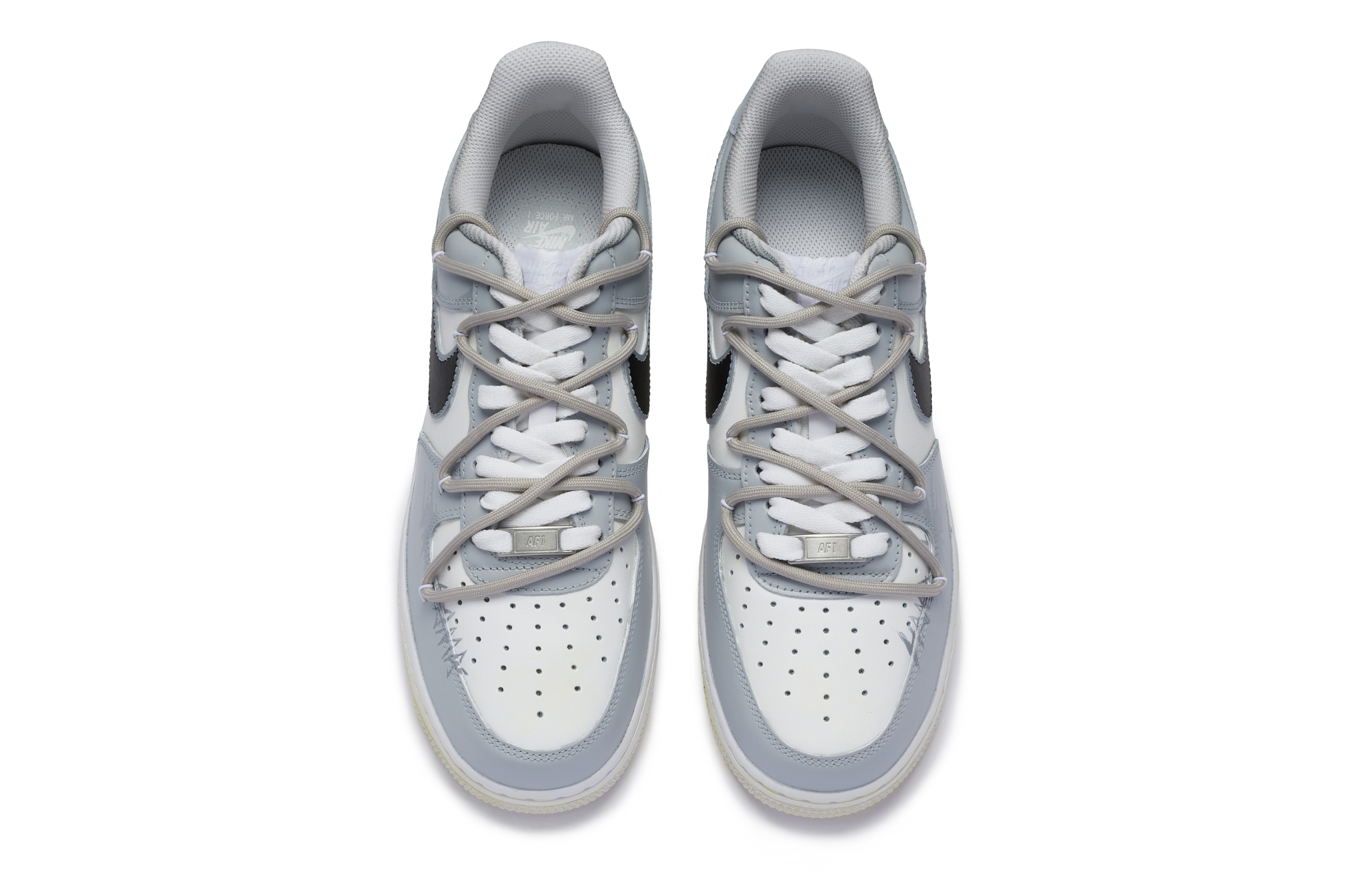 Nike Air Force 1 Low 811 Manufacturing Low Top Skateboard Shoes GS White Gray купить в интернет-магазине Yoocart с быстрой доставкой по России.