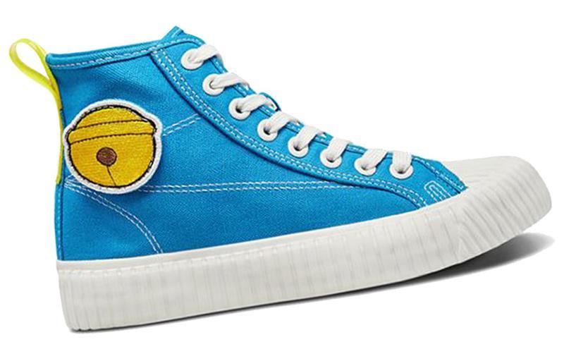 Doraemon x Kappa Slip Resistant High Top Canvas Shoes Unisex Blue купить в интернет-магазине Yoocart с быстрой доставкой по России.