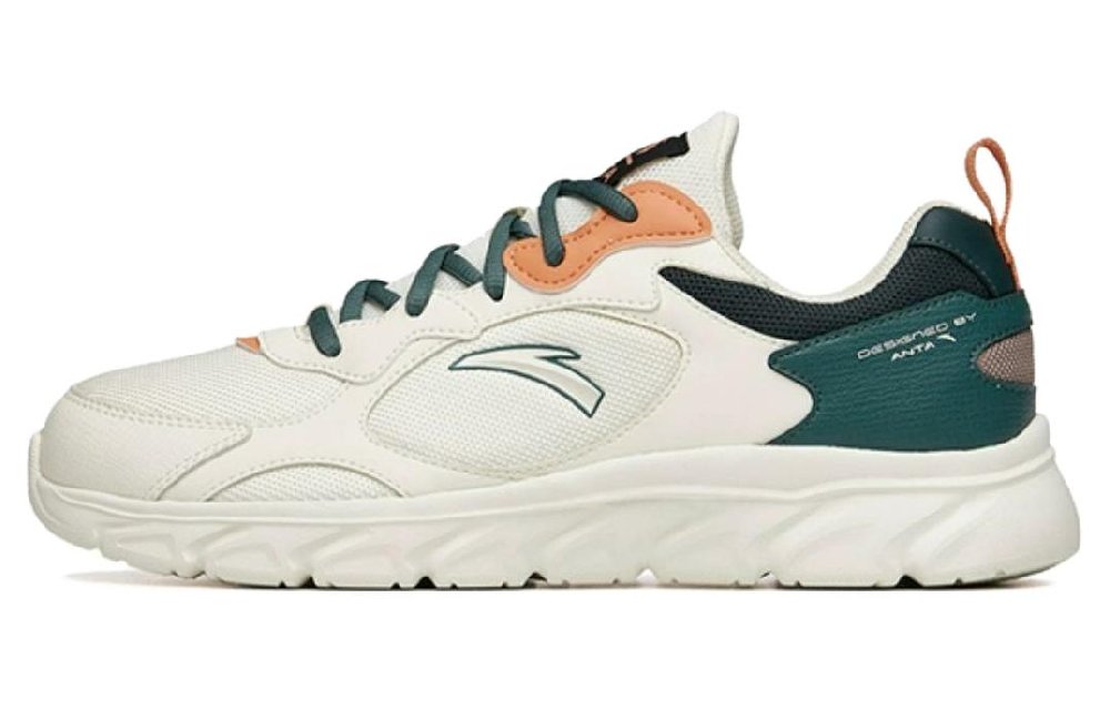 Anta Slip Resistant Low Top Casual Shoes Men's White Green