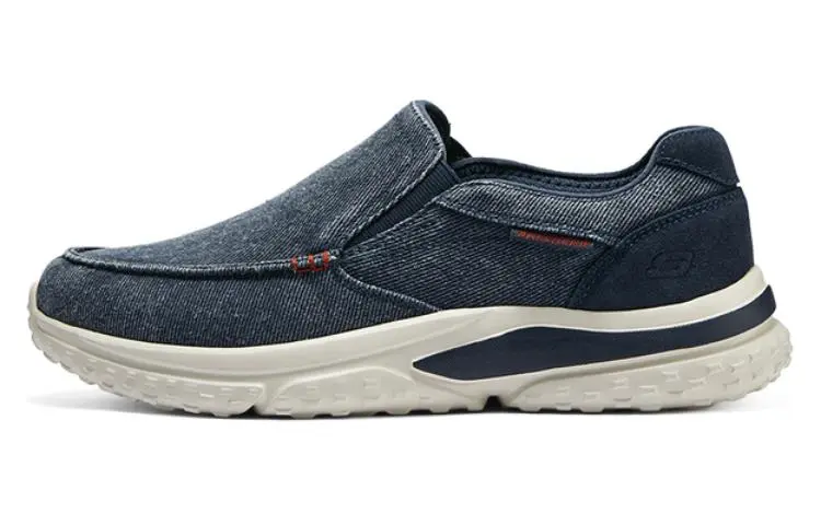 Skechers Solvano Cushioning Quick Dry Low Top Casual Shoes Men's Blue