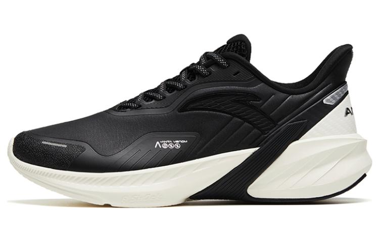 Anta DuCi4 Anti-Slip Wear-Resistant Low-Top Running Shoes Women's Black White