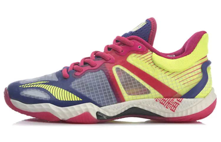 LINING Badminton Shoes Women's Low top Flower Blue/Purple