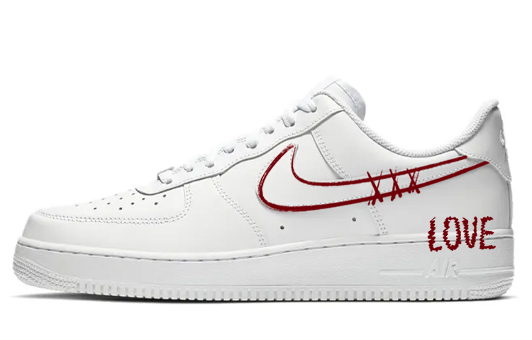 Nike Air Force 1 Anti-Slip Wear-Resistant Low-Top Skateboard Shoes Women's Pure White
