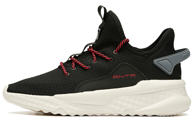 Anta Shock Absorbers With Slip Resistant And Abrasion Resistant Properties Low Top Running Shoes Men's Black
