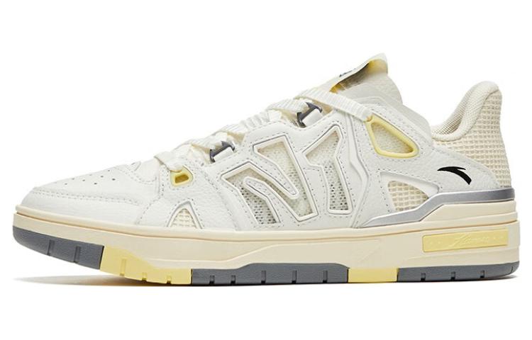 Anta Flame 4.0 Anti-Slip Wear-Resistant Low-Top Skateboard Shoes Women's Ivory White