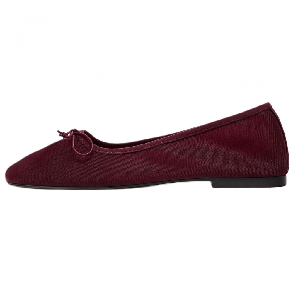 ZARA Casual Shoes Women's Dark Red Color