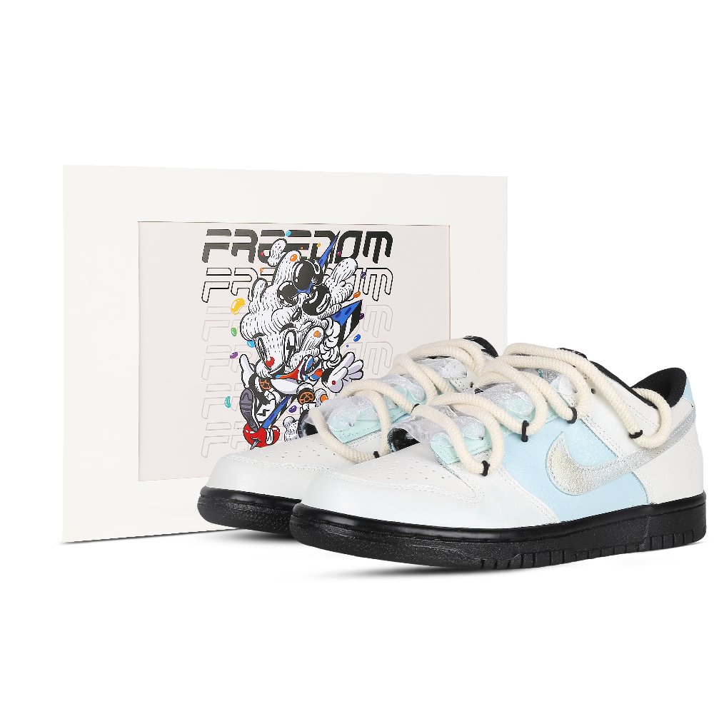 Nike Dunk Low Summer Sea Salt Refreshing Low-Top Skateboard Shoes GS Light Blue White