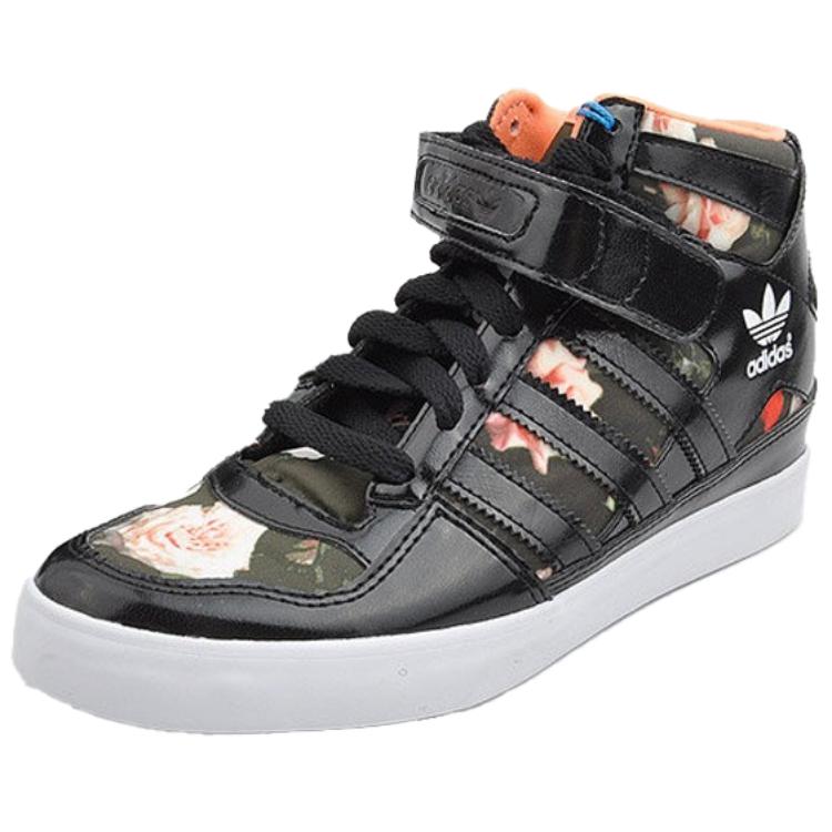Adidas Originals FORUM Anti Slip Wear Resistant Mid Top Skateboard Shoes Women's Black