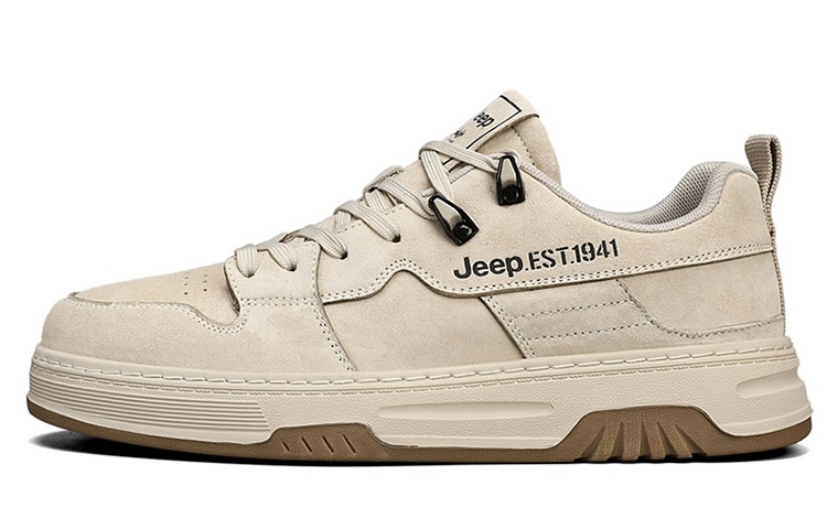 Jeep Cushioning Coverage Support Lightweight Slip Resistant Low Top Casual Shoes Men's Sand