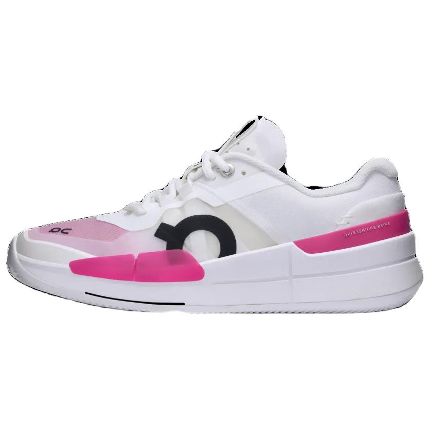 On THE ROGER Pro 2 Abrasion Resistant Breathable Low Top Tennis Shoes Women's White Pink