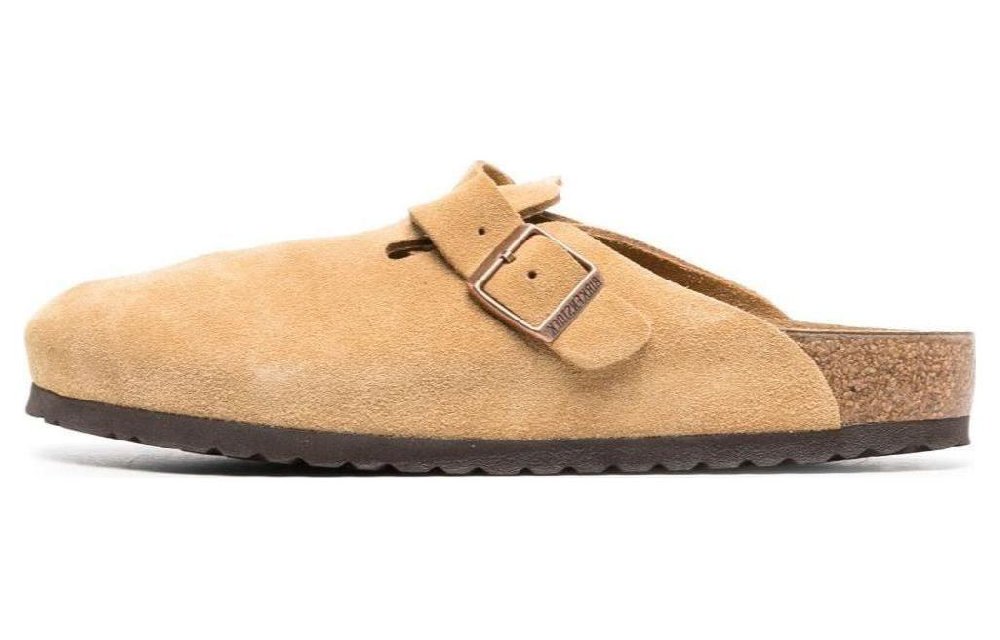 Birkenstock Boston Suede Leather 'Latte Cream'