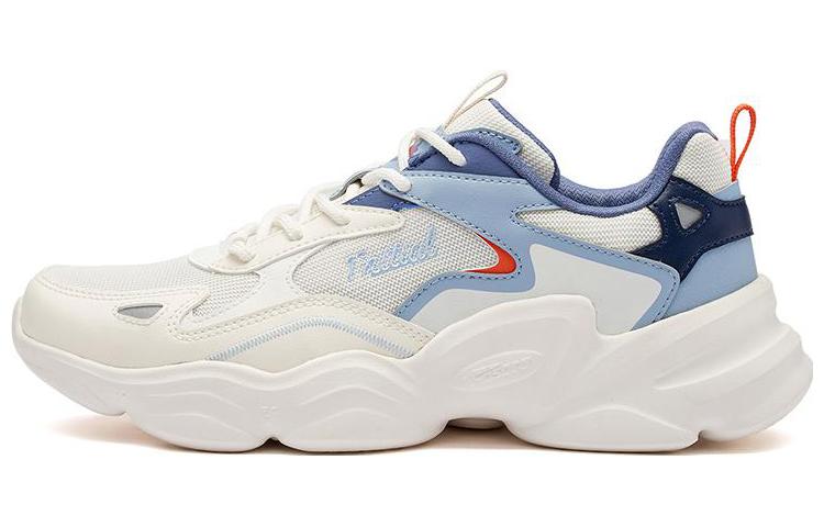 361° Slip Resistant, Breathable, Lightweight Low Top Chunky Sneakers Men's White Blue