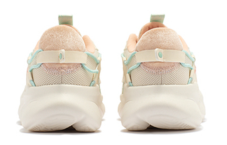 361° Cushioning, Slip Resistant, Abrasion Resistant, Lightweight Low Top Running Shoes Women's Beige Pink