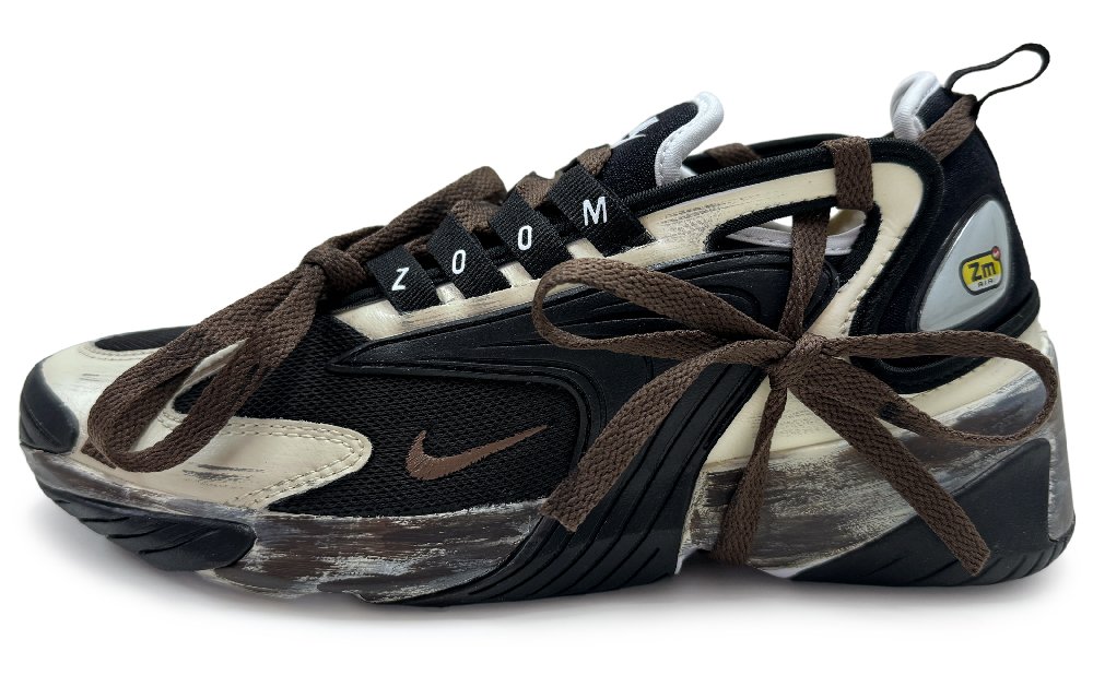 Nike Zoom 2K Cushioned Wear-Resistant Breathable Low-Top Training Running Shoes Men's Beige Yellow Black