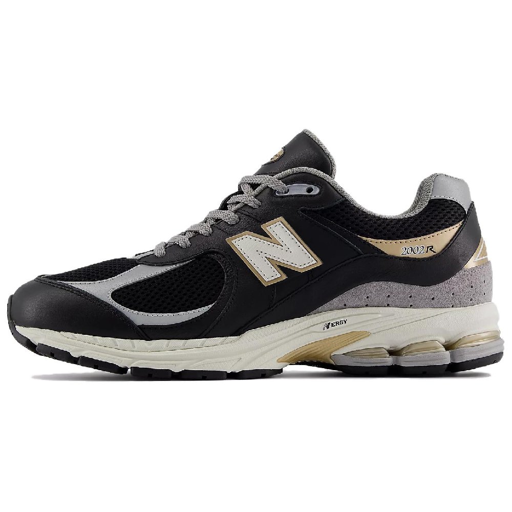 New Balance 2002R Black Sea Salt Gold Metallic
