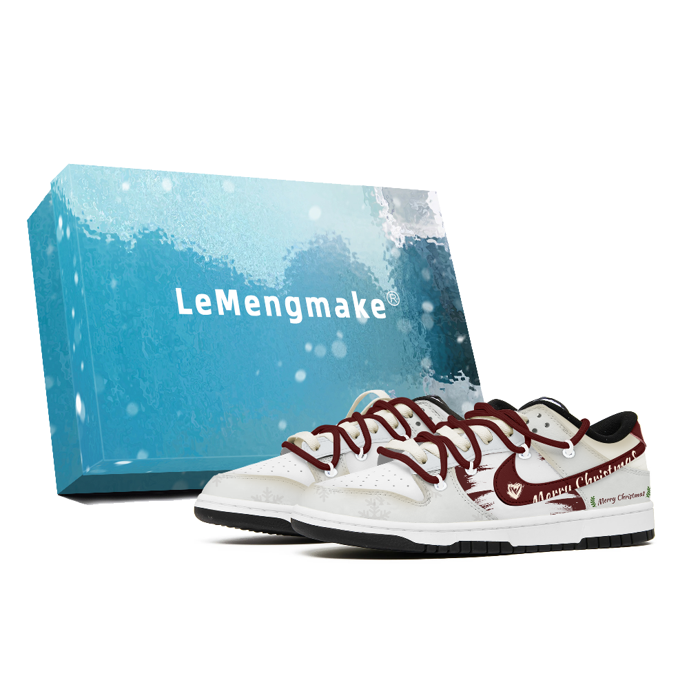 Nike Dunk Abrasion-Resistant Low-Top Skateboard Shoes Unisex White