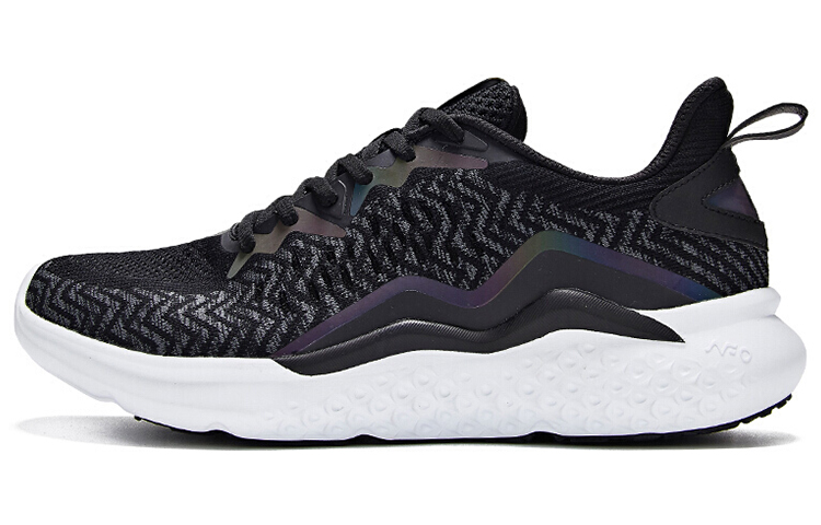 361° NFO Breathable Low Top Running Shoes Men's Black White