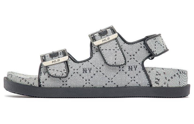 MLB Sandal Double Sandal Jacquard DIA Monogram New York Yankees New York Yankees Sports Sandals Unisex Gray