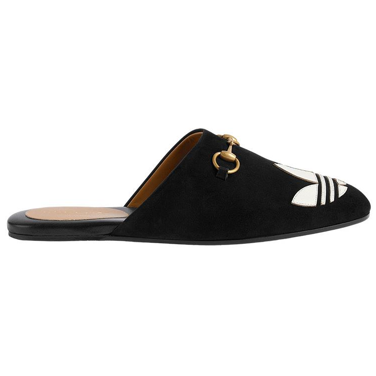 GUCCI X Adidas Originals Trefoil Slipper Black Women's купить в интернет-магазине Yoocart с быстрой доставкой по России.