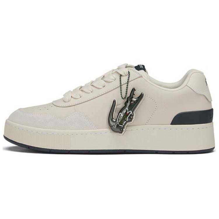 LACOSTE Low-Top Skateboard Shoes Men's Beige