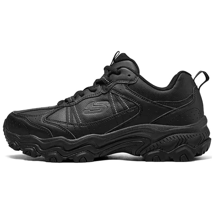 Skechers OUTDOOR Anti-Slip Wear-Resistant Low-Top Hiking Shoes Men's Black