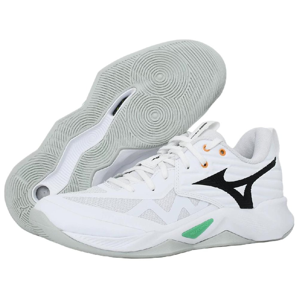 Mizuno Anti Slip Wear Resistant Low Top Training Shoes Unisex White