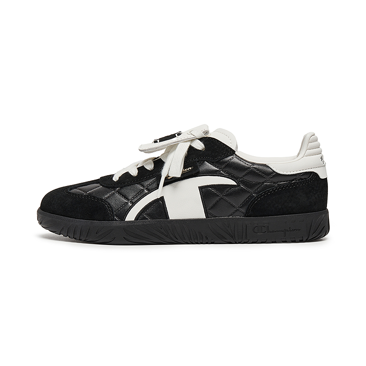 Champion Balance Low top T Trainers German Army Style Women's Black/Milk White
