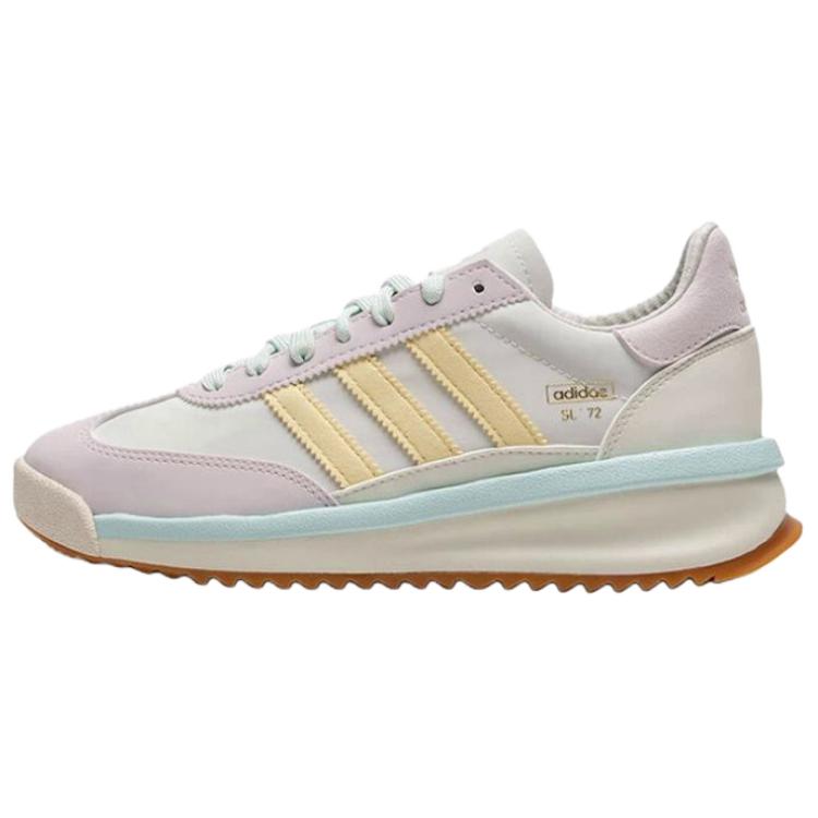 Adidas Originals SL 72 Anti Slip Wear Resistant Low Top Casual Shoes Women's White Pink