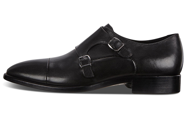 Ecco Vitrus Mondial Double Monk Casual Shoes Men's Black