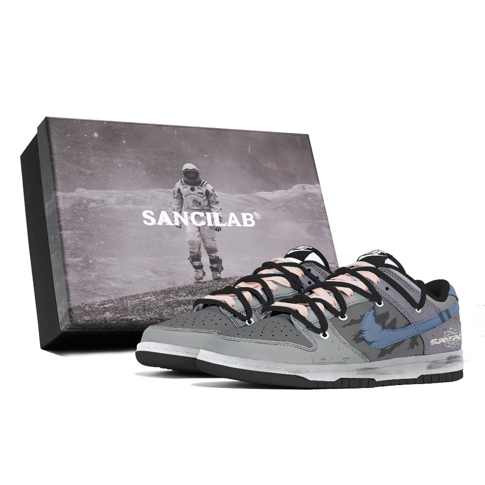 Nike Dunk Skateboard Shoes Unisex Low-Top Gray