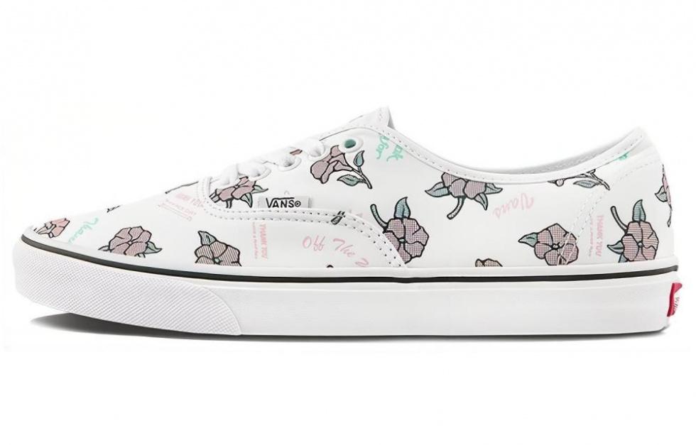 Vans Authentic Thank You Floral Print True White