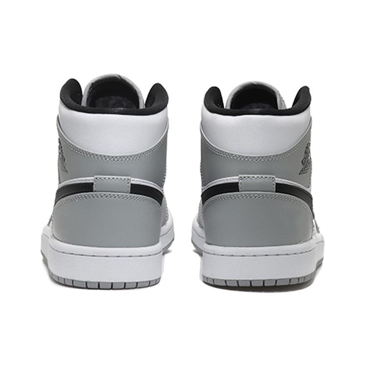 Jordan Air Jordan 1 Cushioning Anti-Slip And Wear-Resistant Mid-Top Vintage Basketball Shoes Men's Smoke Gray купить в интернет-магазине Yoocart с быстрой доставкой по России.