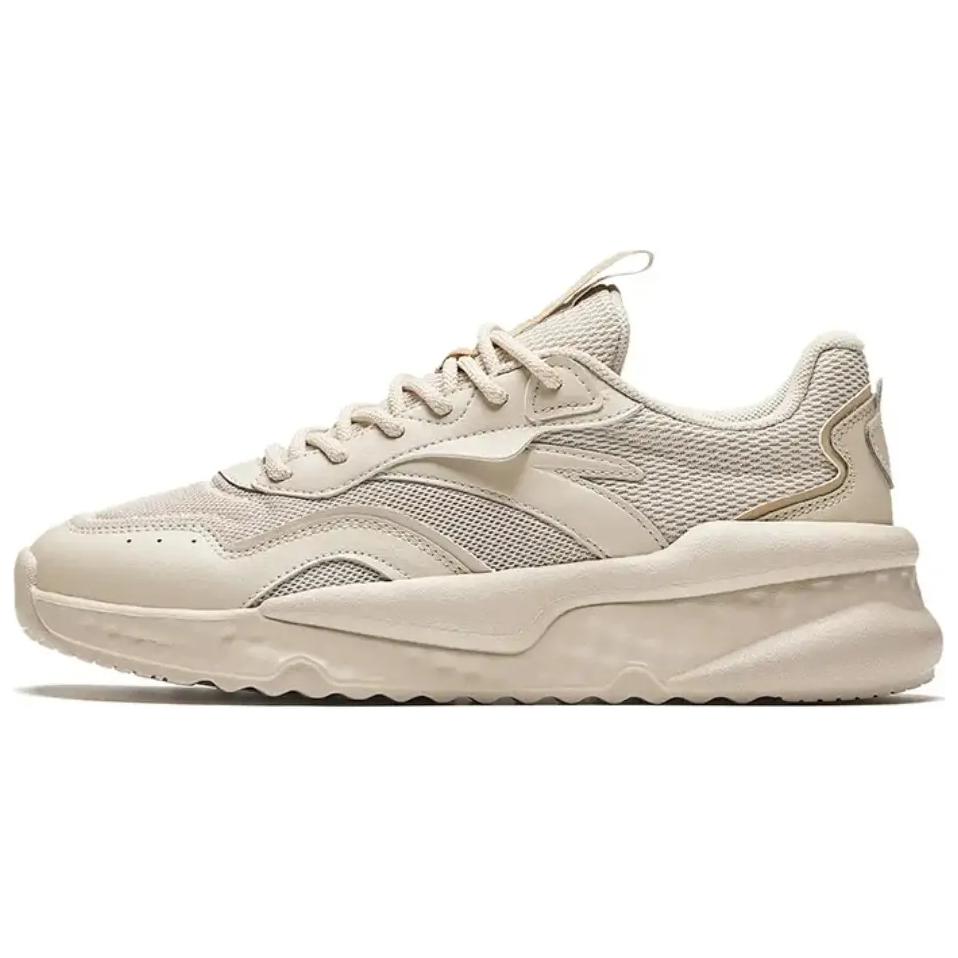 Anta Unruly Series Cushioning Wear-Resistant Low-Top Casual Shoes Women's Beige