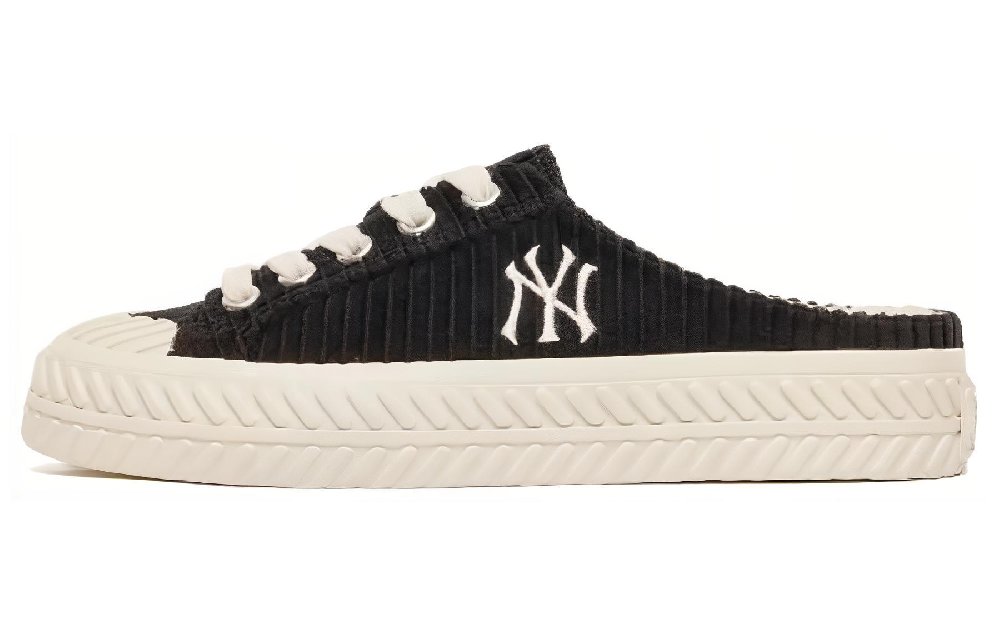 MLB Playball Mule Lightweight And Breathable Low Top Skateboard Shoes Unisex Black